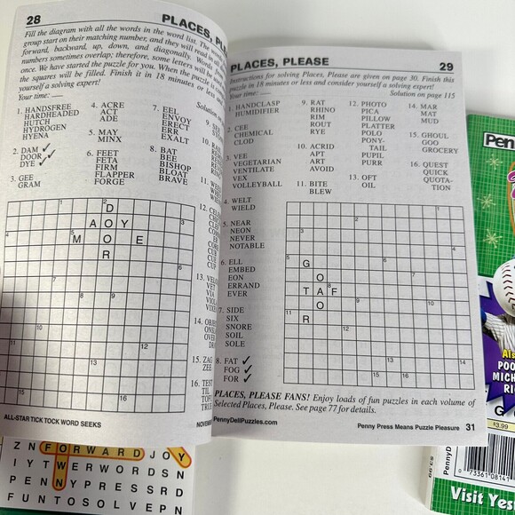 Penny Press Word Seek Lot of 4 - Picture 5 of 10